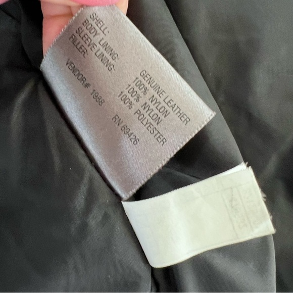 Wilsons Leather Jacket Men XL zip up Black Coat Genuine 90s Y2K - Picture 9 of 11